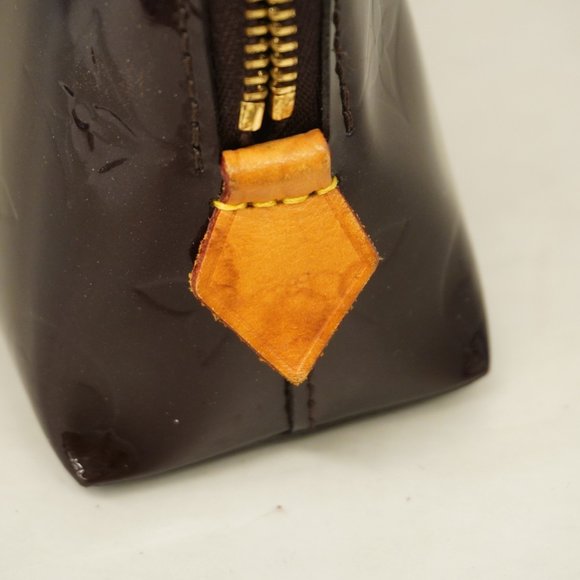 Louis Vuitton Pouch Vernis Pochette Tick M91495 Amarante Ladies - Picture 7 of 10